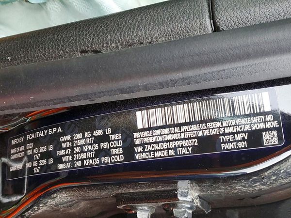 2023 JEEP RENEGADE Latitude, Upland — VINS