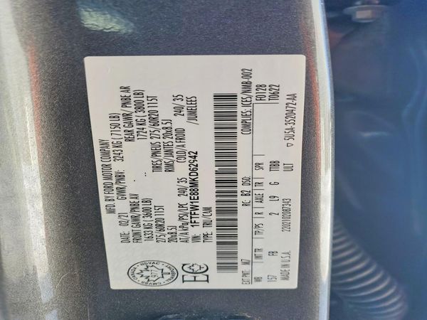 2021 FORD F150