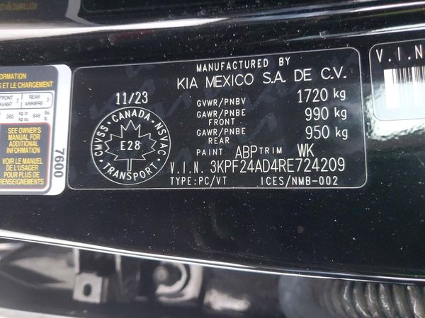 2024 KIA FORTE
