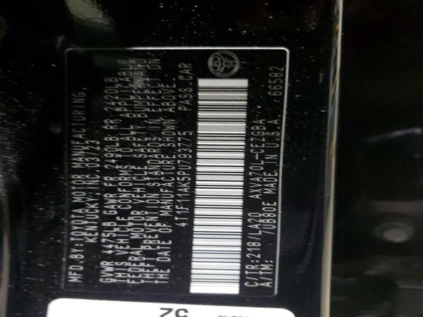 2023 TOYOTA CAMRY XLE