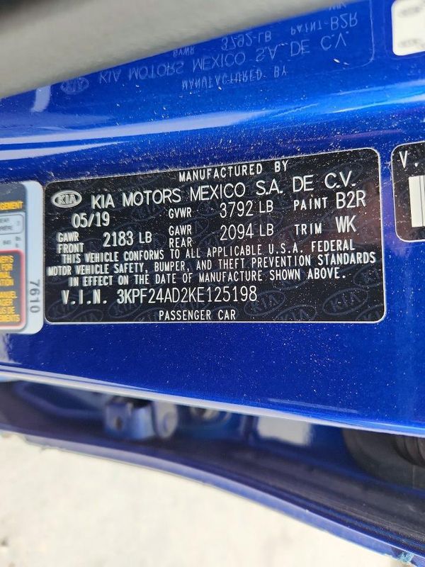 2019 KIA FORTE FE/LX/LXS