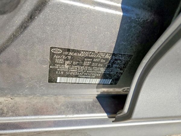 2019 HYUNDAI SONATA