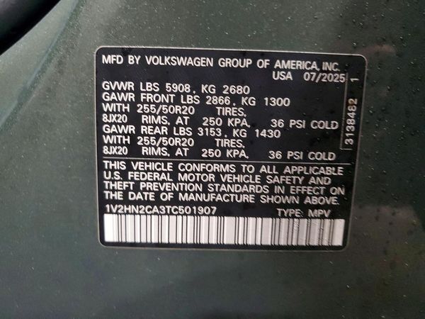 2026 VOLKSWAGEN ATLAS 4Motion SE