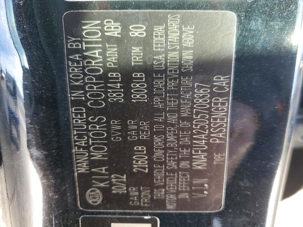 2013 KIA FORTE