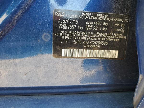 2016 HYUNDAI SONATA