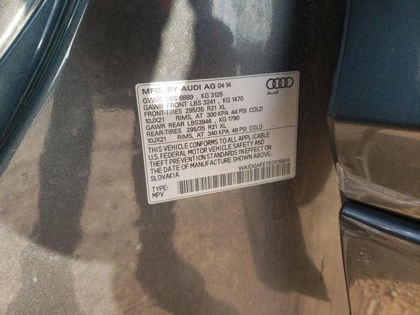 2014 AUDI Q7 S Line Prestige