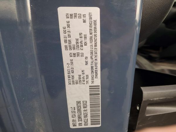 2021 RAM PROMASTER 3500