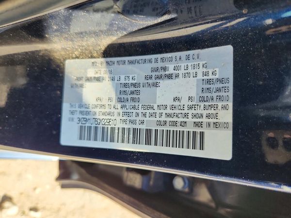 2016 MAZDA 3