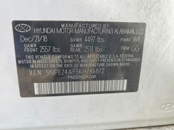 2019 HYUNDAI SONATA Eco Turbo, SE