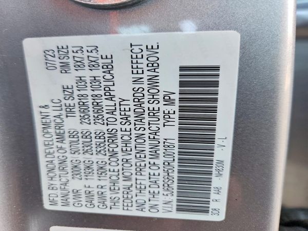 2024 HONDA CR-V Sport — VINS