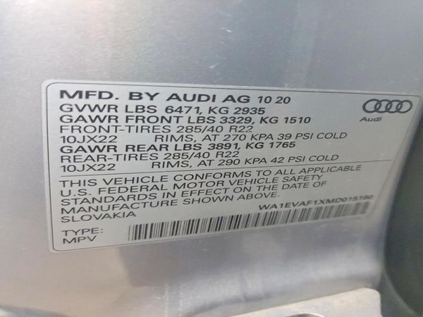 2021 AUDI Q8