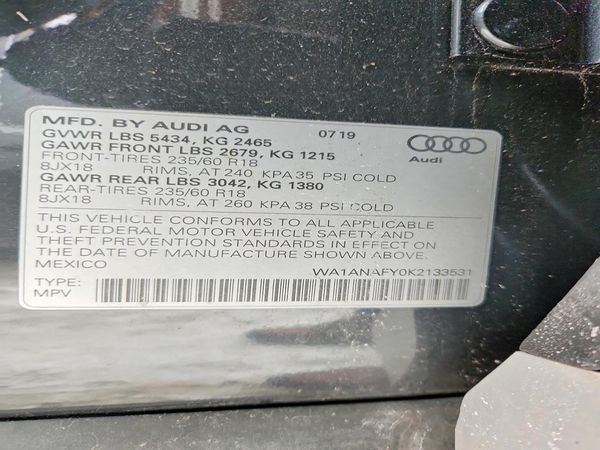 2019 AUDI Q5 PREMIUM