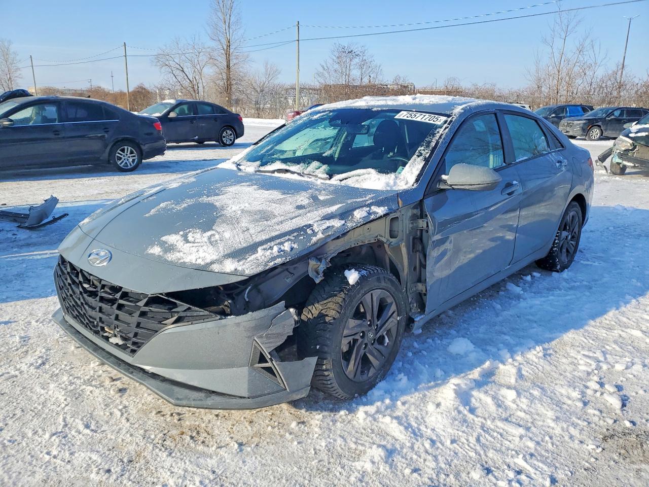 2021 HYUNDAI ELANTRA Blue