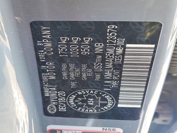 2021 HYUNDAI ELANTRA Blue