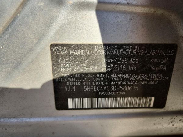 2013 HYUNDAI SONATA