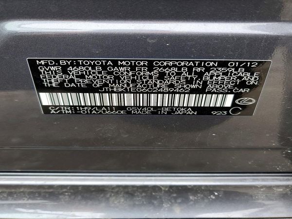 2012 LEXUS ES 350