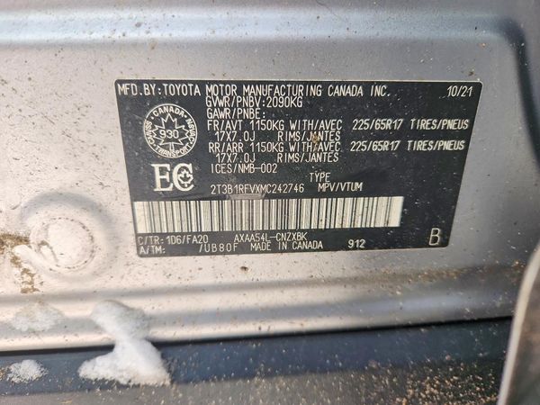 2021 TOYOTA RAV4 XLE Premium HV