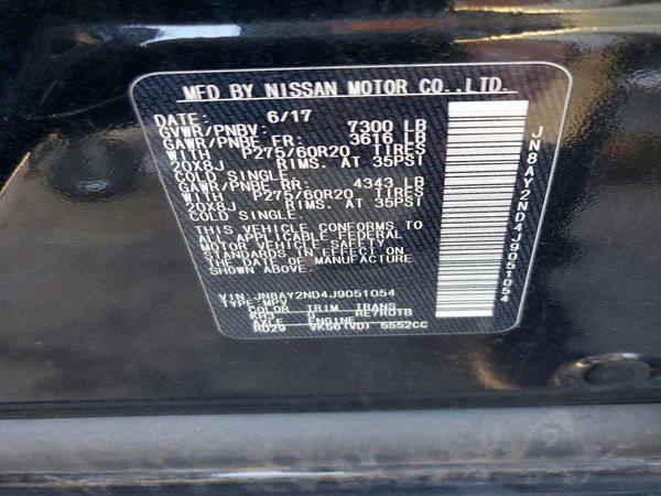 2018 NISSAN ARMADA