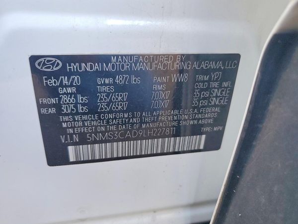 2020 HYUNDAI SANTA FE SEL
