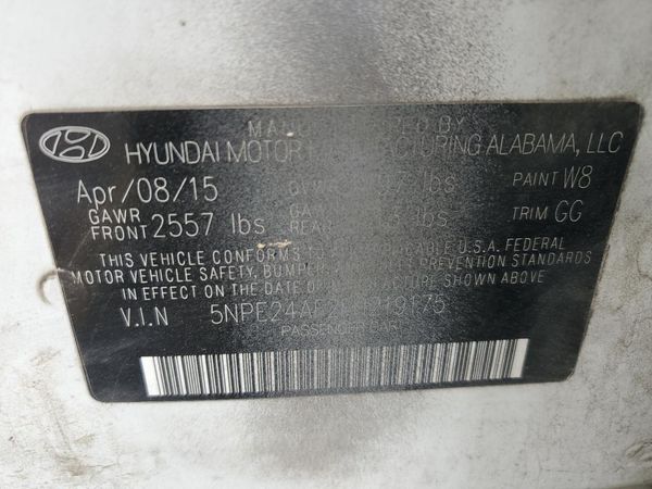 2015 HYUNDAI SONATA SE, ECO