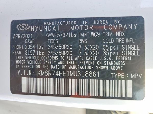 2021 HYUNDAI PALISADE Calligraphy