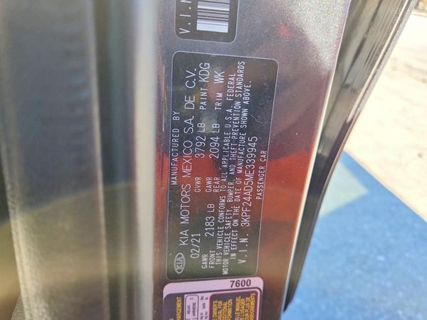 2021 KIA FORTE