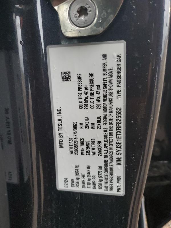 2024 TESLA MODEL 3