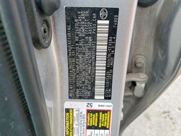 2022 TOYOTA CAMRY
