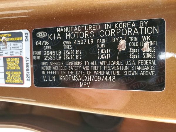 2017 KIA SPORTAGE