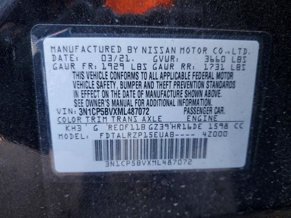 2021 NISSAN KICKS S