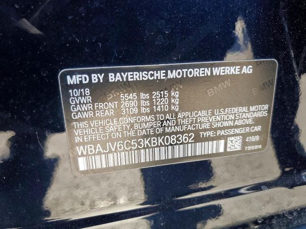 2019 BMW 640