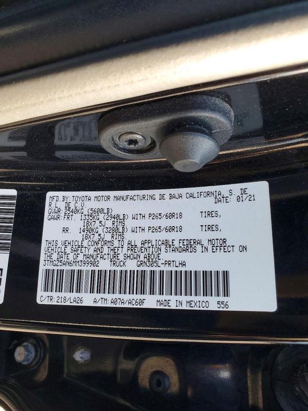 2021 TOYOTA TACOMA Limited
