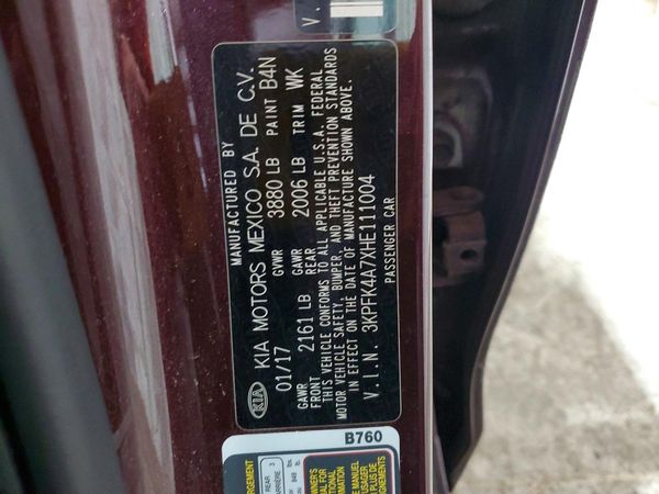 2017 KIA FORTE LX Base