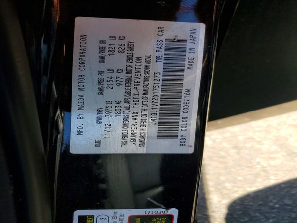 2013 MAZDA 3 Touring/GS
