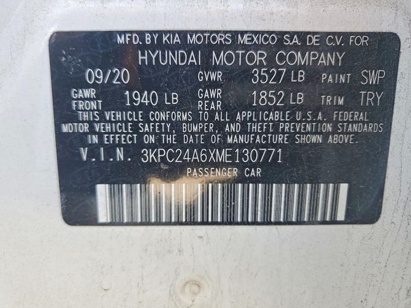 2021 HYUNDAI ACCENT SE & SEL