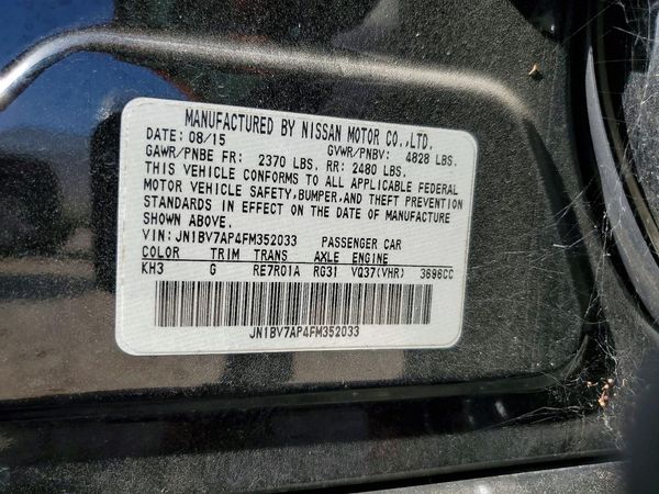2015 INFINITI Q50