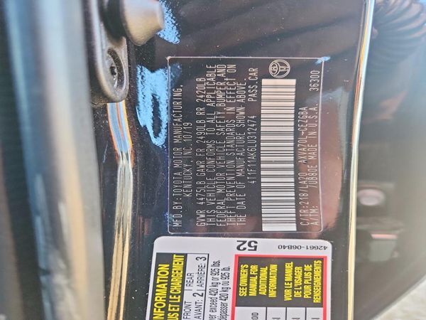 2020 TOYOTA CAMRY XLE