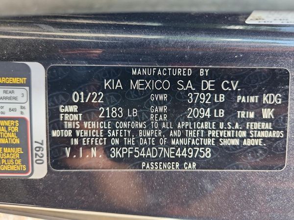 2022 KIA FORTE GT Line