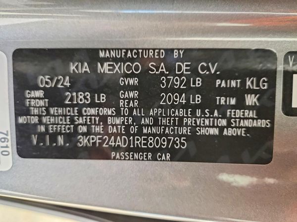 2024 KIA FORTE LX, LXS