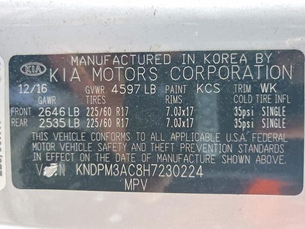 2017 KIA SPORTAGE