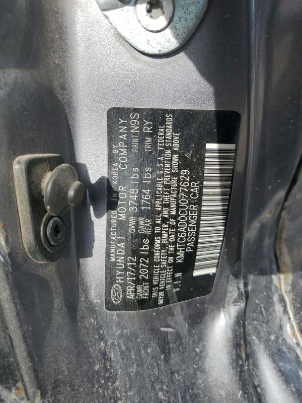 2012 HYUNDAI VELOSTER