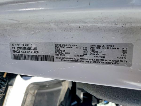 2025 RAM PROMASTER 1500