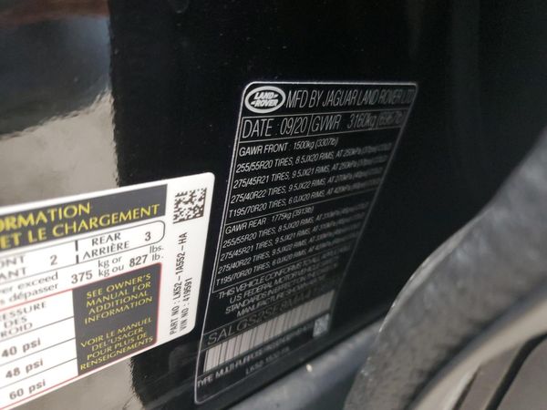 2021 LAND ROVER RANGE ROVER
