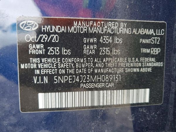 2021 HYUNDAI SONATA SEL Plus