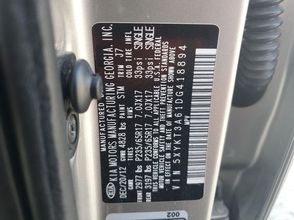 2013 KIA SORENTO
