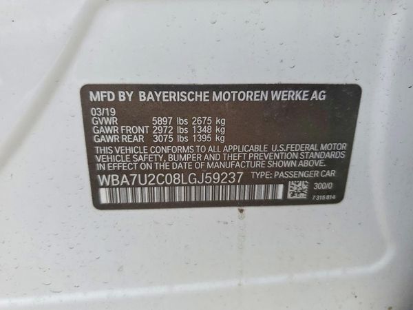 2020 BMW 750 xDrive