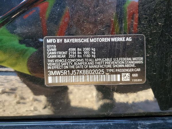 2019 BMW 330I