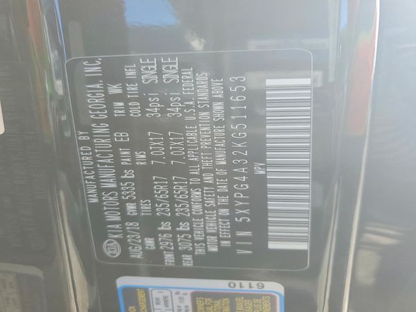 2019 KIA SORENTO L, LX, S