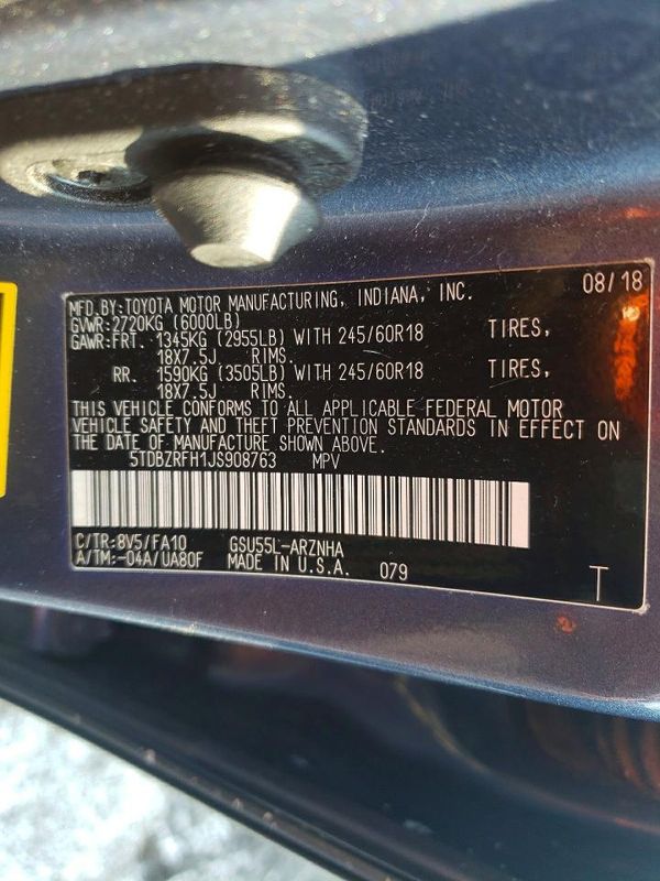 2018 TOYOTA HIGHLANDER
