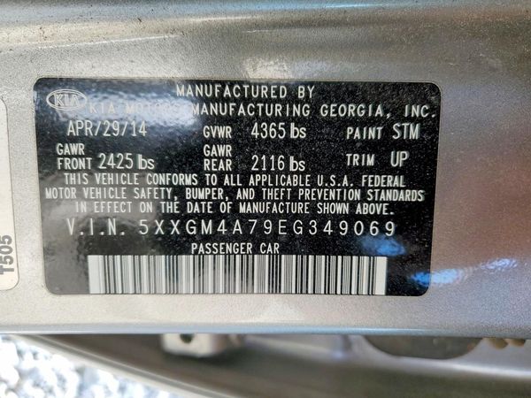2014 KIA OPTIMA 2.4 LX STD/Conv